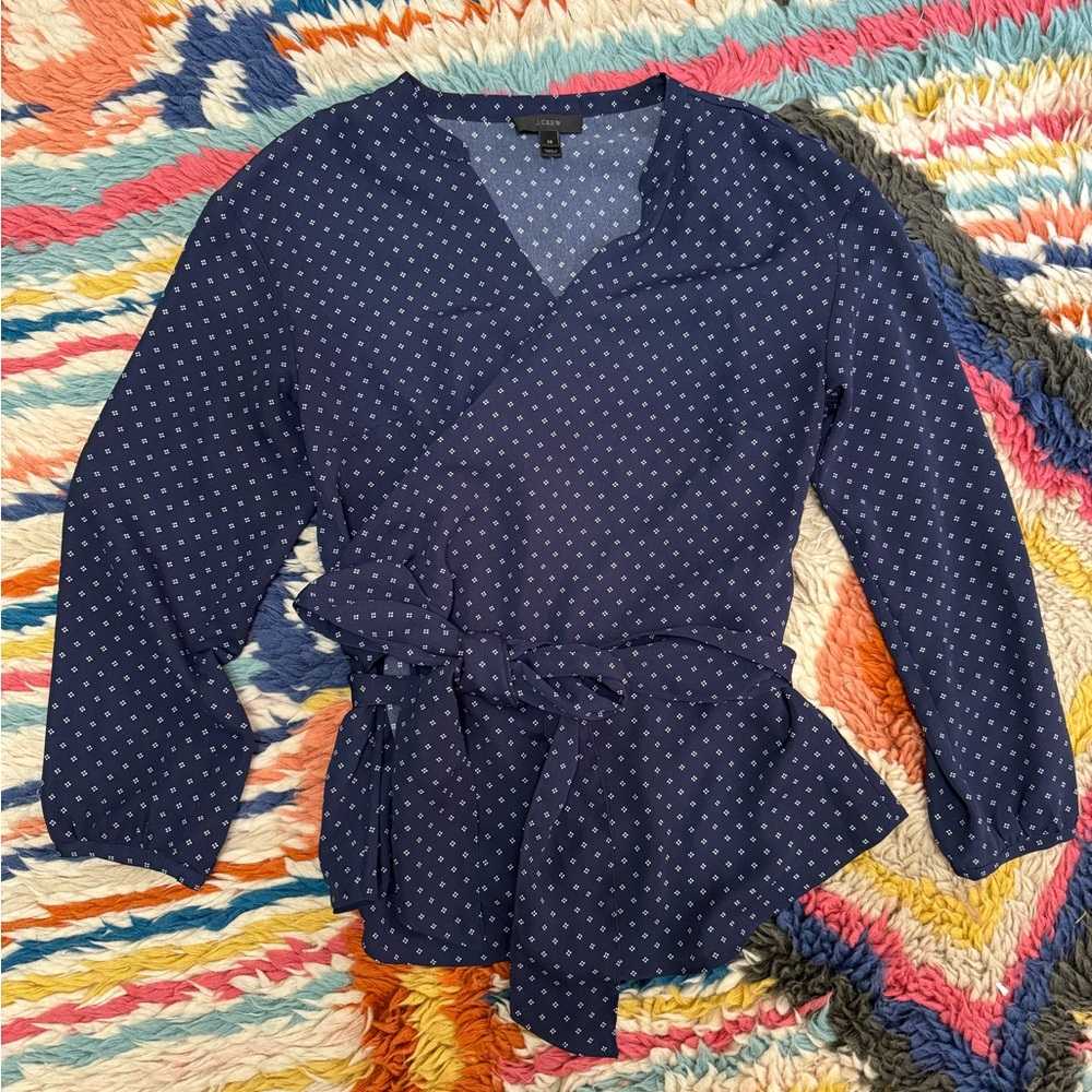 J. Crew Wrap Blouse